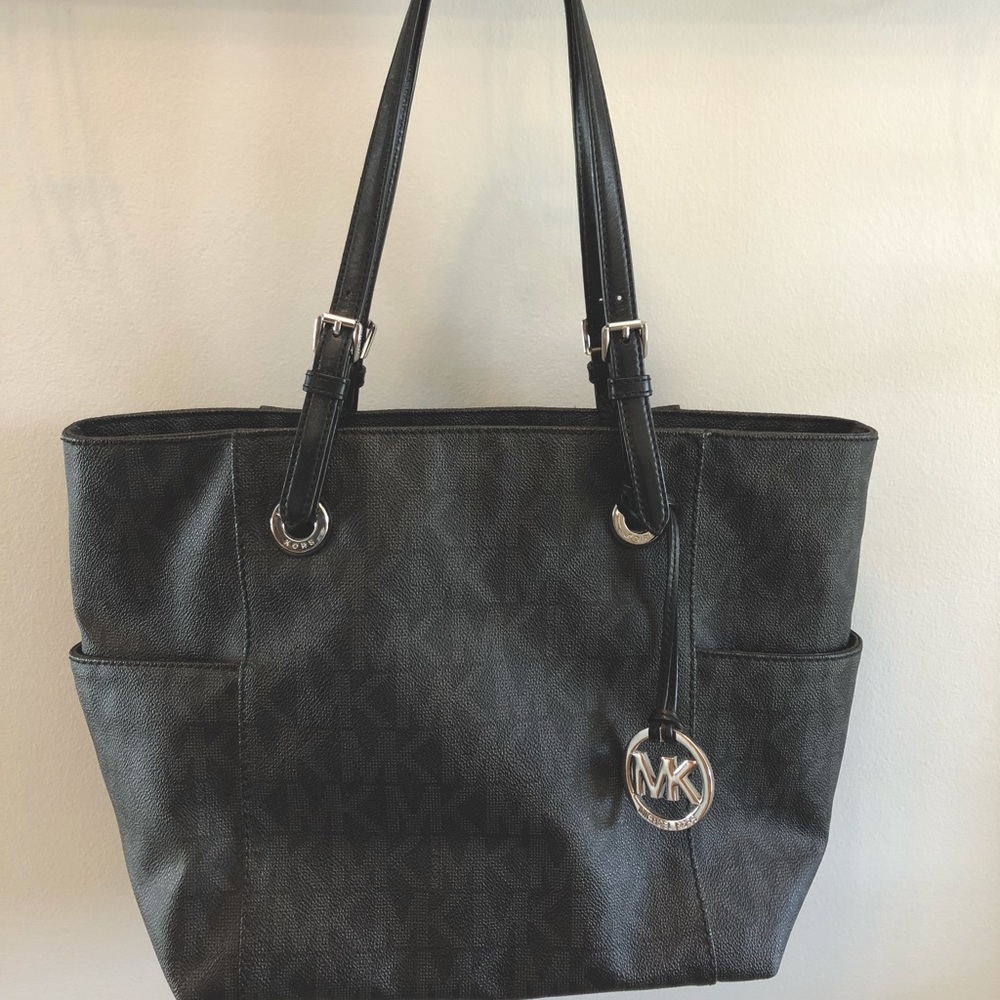 Michael Michael Kors large black logo tote purse